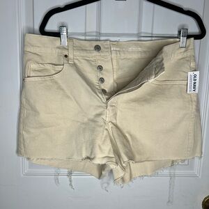 Old Navy Women's Cream Jean Shorts